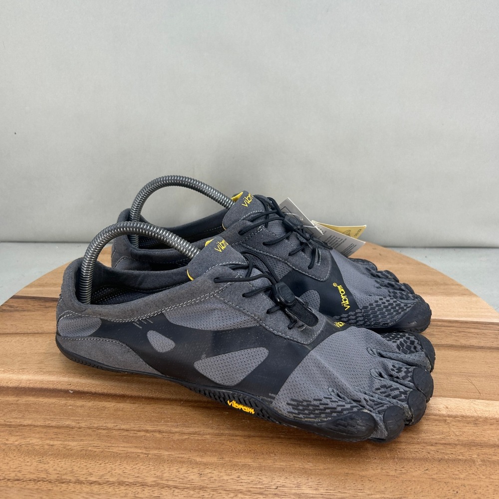 Vibram FiveFingers KMD Sport LS Mens Grey Black Barefoot Shoes Size 10 / 43